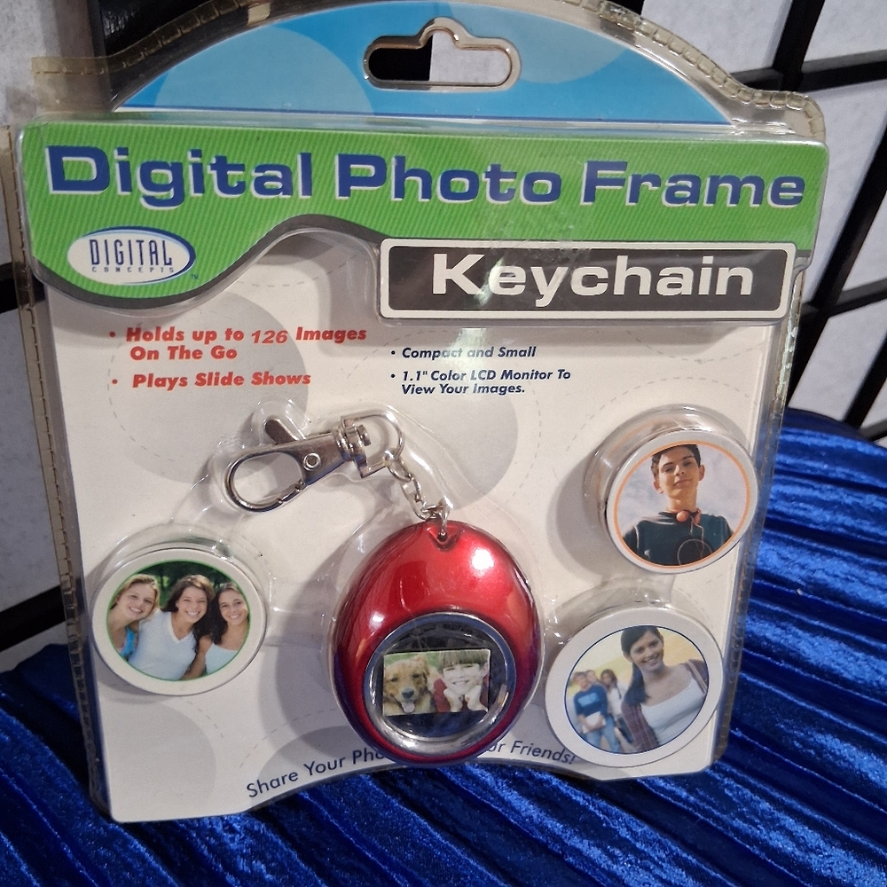 Red Digital Camera with Portable Display